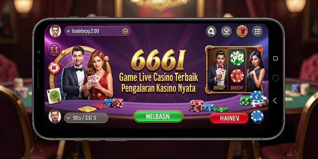 Tangkapan layar gameplay Live Casino 666I dengan dealer profesional.