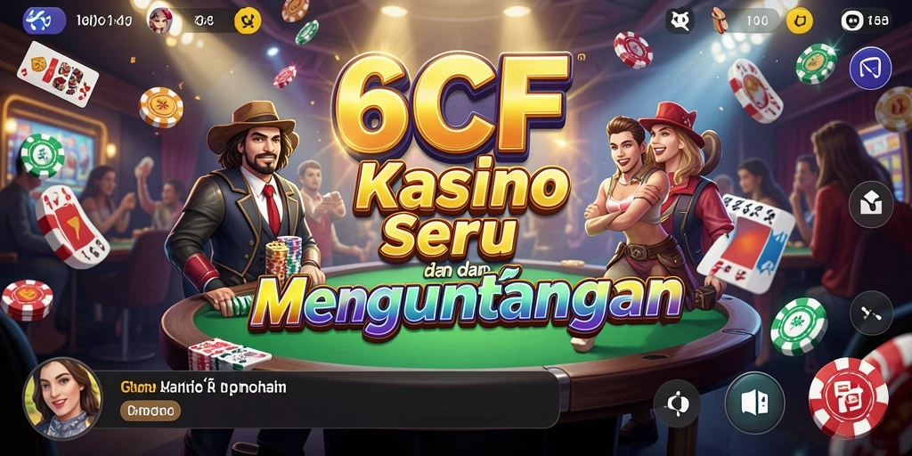 Tampilan gameplay Kasino yang menawan di 6CF.