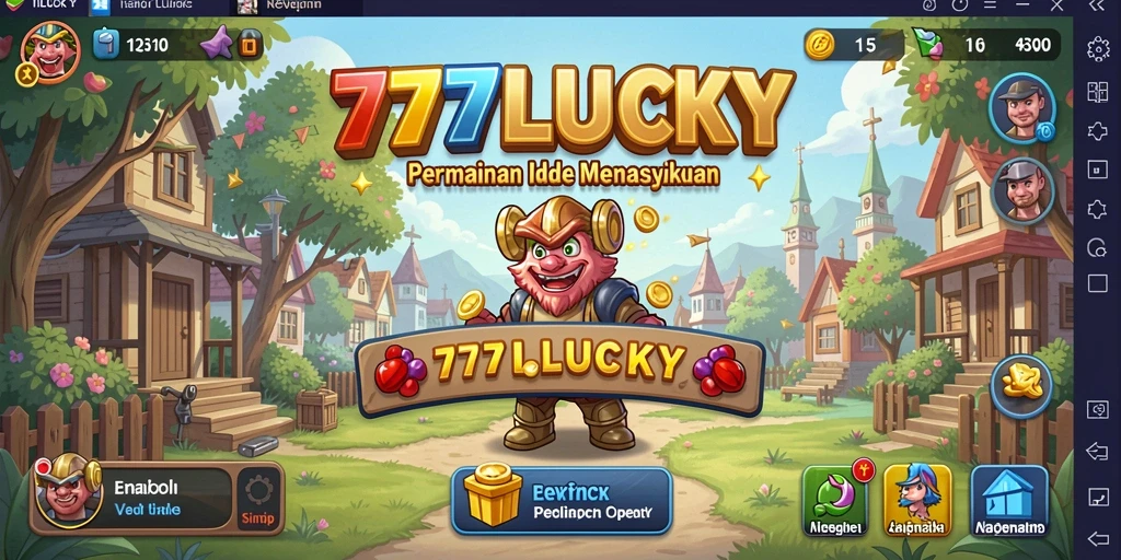 Tampilan gameplay seru 777LUCKY yang menampilkan pengalaman Idle.