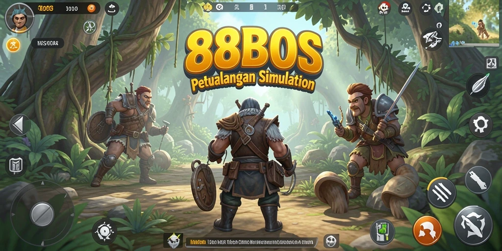 Tangkapan layar utama 88BOS menampilkan aksi gameplay Simulation yang intens.