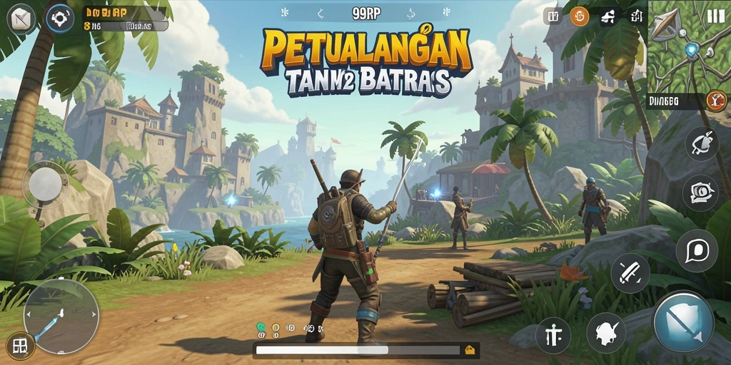 Tampilan gameplay 99RP yang menakjubkan di dunia terbuka.
