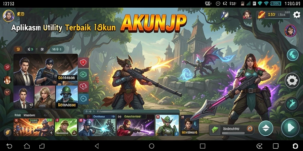 Tampilan utama AKUNJP yang memperlihatkan pengelolaan akun dengan efisien.