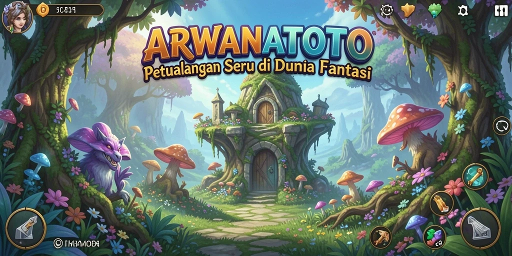 Tangkapan layar ARWANATOTO yang menampilkan aksi petualangan yang seru.