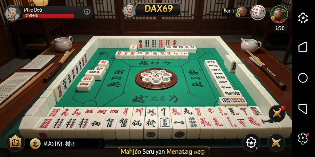 Tampilan gameplay DAX69 yang menarik dan penuh warna.