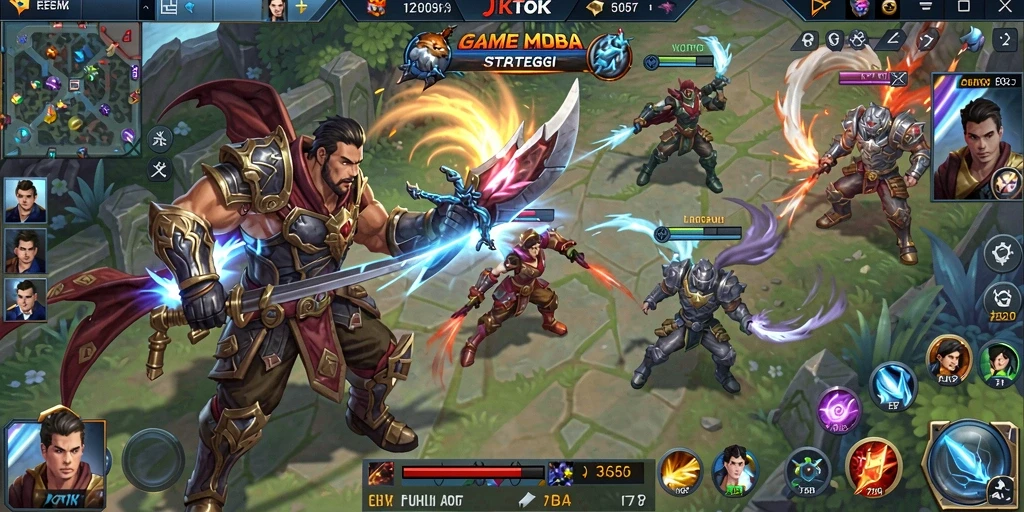 Screenshot gameplay JKTOK menampilkan aksi pertempuran yang seru dan grafik yang memukau.