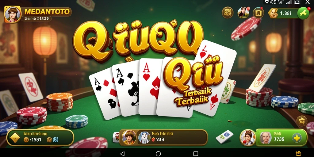 Screenshot gameplay MEDANTOTO yang menampilkan keseruan QiuQiu.