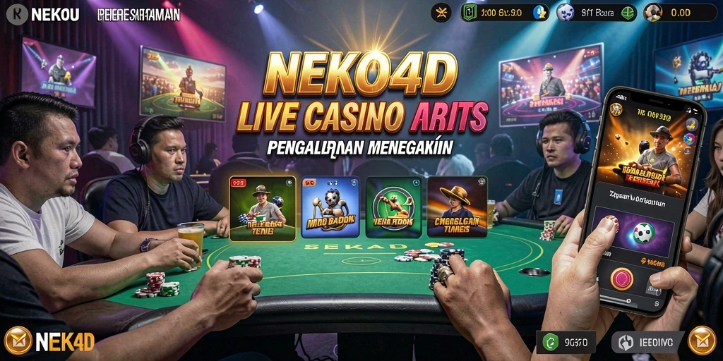 Tampilan menarik dari NEKO4D dalam gameplay Live Casino yang menegangkan.