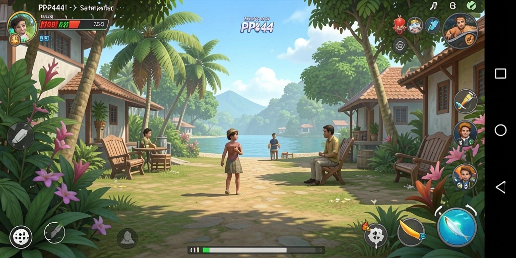Screenshot PP444 menunjukkan gameplay yang menarik dan penuh warna.