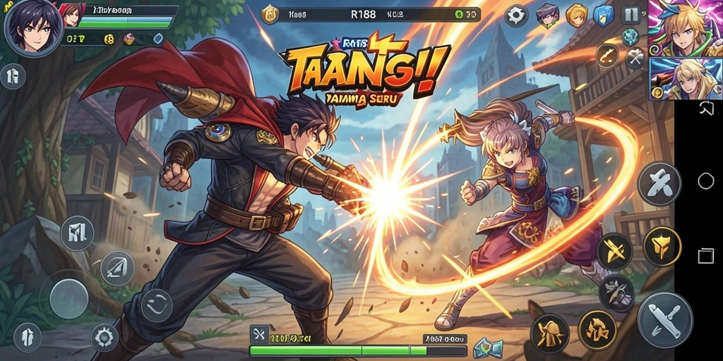 Tampilan seru dari gameplay RI188 yang penuh aksi.
