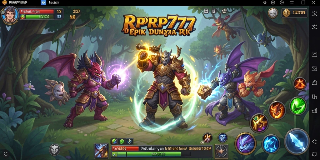 Tampilan gameplay RPRP777 yang epik dan penuh aksi.