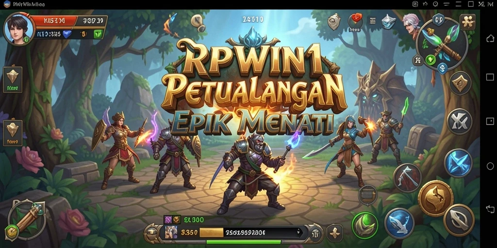 Tampilan gameplay RPWIN1 dengan pemandangan menakjubkan dan aksi seru.