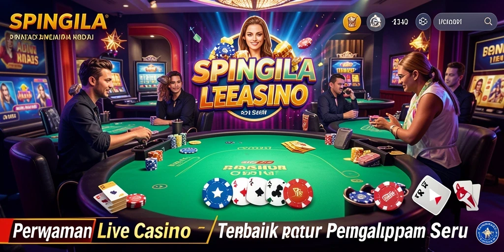 Gameplay SPINGILA yang mendebarkan dalam suasana Live Casino interaktif.