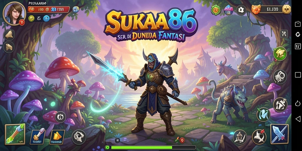 Screenshot gameplay SUKA86 dengan petualangan mendebarkan di dunia fantasi.